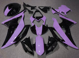 Purple and Black Fairing Kit for a 2008, 2009, 2010, 2011, 2012, 2013, 2014, 2015 & 2016 Yamaha YZF-R6 motorcycle
