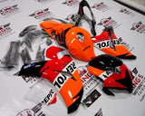 Honda CBR1000RR (2008-2011) Orange, Black & Red Repsol Fairings at KingsMotorcycleFairings.com