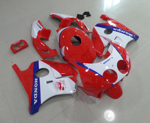 Red, White and Blue Fairing Kit for a 1990, 1991, 1992, 1993, 1994, 1995, 1996, 1997 & 1998 Honda CBR250 MC22 motorcycle
