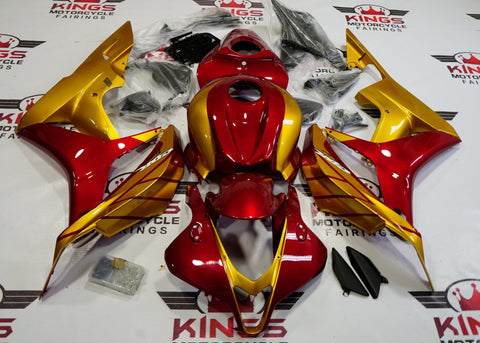 Honda CBR600RR (2007-2008) Dark Red & Gold Fairings