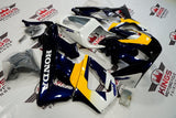 Blue, White and Yellow Fairing Kit for a 2000 and 2001 Honda CBR900RR 929 motorcycle