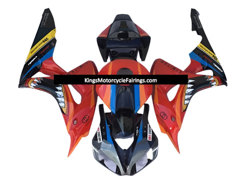 Honda CBR1000RR Fairings (2006-2007) Red Jaws at KingsMotorcycleFairings.com