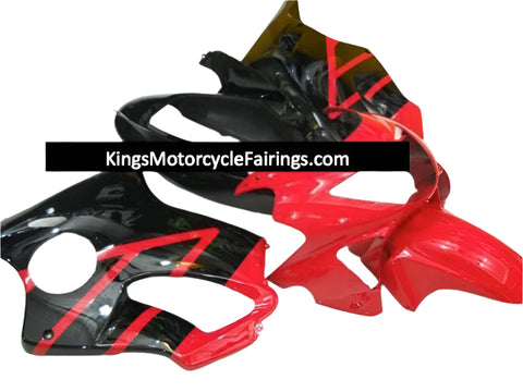 Honda CBR600F4 Fairings (1999-2000) Red, Black at KingsMotorcycleFairings.com