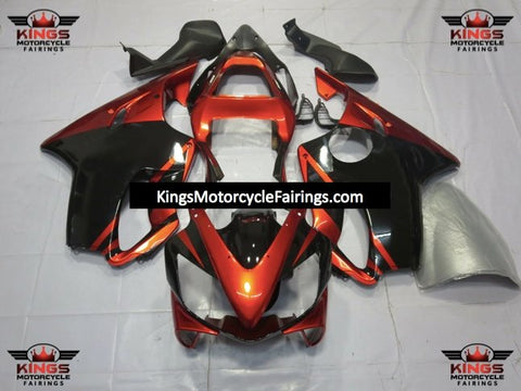 Honda CBR600F4i Fairings (2001-2003) Orange, Black at KingsMotorcycleFairings.com