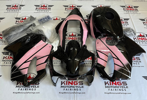Honda CBR600F4i Fairings (2004-2007) Black, Pink at KingsMotorcycleFairings.com