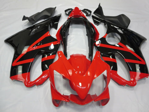 Honda CBR600F4i Fairings (2004-2007) Red, Black, Stripe at KingsMotorcycleFairings.com