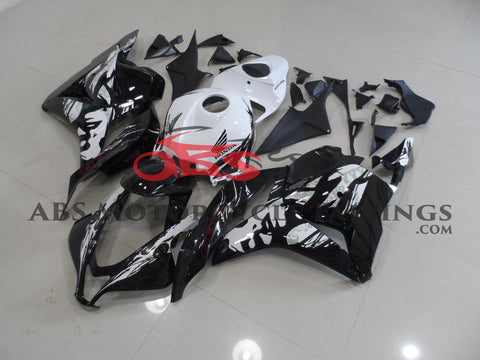 Honda CBR600RR Fairings (2009-2012) Black, White Leyla Uitvoering at KingsMotorcycleFairings.com