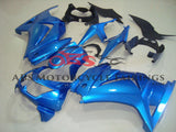 Blue Fairing Kit for a 2008, 2009, 2010, 2011, 2012, & 2013 Kawasaki Ninja 250R motorcycle