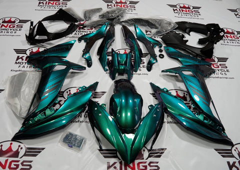 Kawasaki Ninja 650 Fairings (2017-2019) Green, Blue, Purple Chameleon, Matte Black from KingsMotorcycleFairings.com