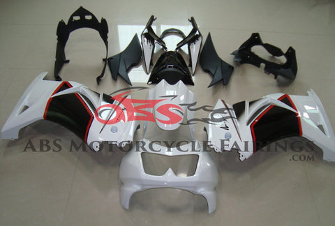 Kawasaki Ninja 250R Fairings (2008-2013) White, Black, Red from KingsMotorcycleFairings.com