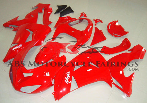 Kawasaki Ninja ZX10R Fairings (2006-2007) Red at KingsMotorcycleFairings.com