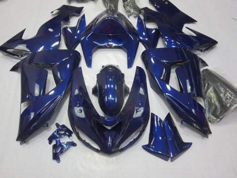 Kawasaki ZX10R Fairings (2006-2007) Navy Blue at KingsMotorcycleFairings.com