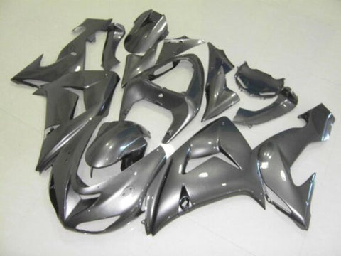 Kawasaki ZX10R Fairings (2006-2007) Silver at KingsMotorcycleFairings.com