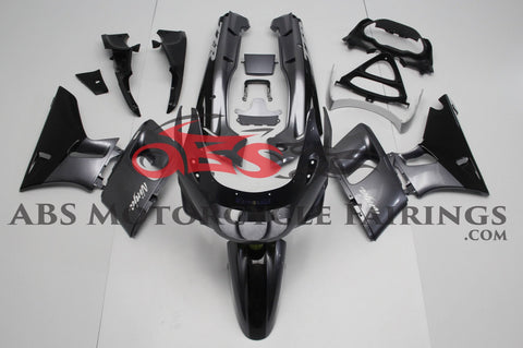 Kawasaki ZZR400 Fairings (1993-2007) Gray, Black at KingsMotorcycleFairings.com