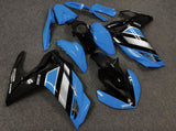 Light Blue, Black and Silver Fairing Kit for a Yamaha YZF-R3 2015, 2016, 2017 & 2018 motorcycle