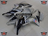 Light Taupe Gray and Black Fairing Kit for a 2011, 2012, 2013, 2014 & 2015 Kawasaki Ninja ZX-10R motorcycle