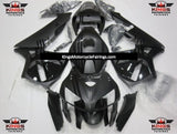 Matte Black and Gloss Black Punisher Skull Fairing Kit for a 2005 and 2006 Honda CBR600RR motorcycle