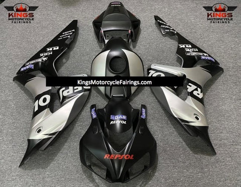 Honda CBR1000RR (2006-2007) Matte Black & Matte Silver Repsol Fairings