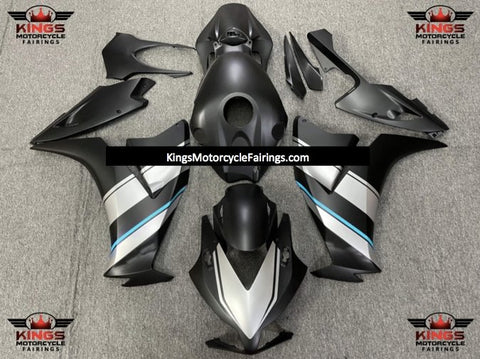 Honda CBR1000RR (2012-2016) Matte Black, Silver & Light Blue Fairings