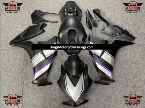 Honda CBR1000RR (2012-2016) Matte Black, Silver & Purple Fairings