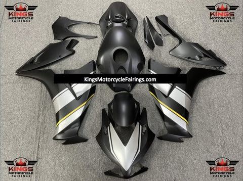 Honda CBR1000RR (2012-2016) Matte Black, Silver & Yellow Fairings