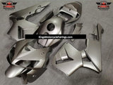 Matte Silver Fairing Kit for a 2005 and 2006 Honda CBR600RR motorcycle