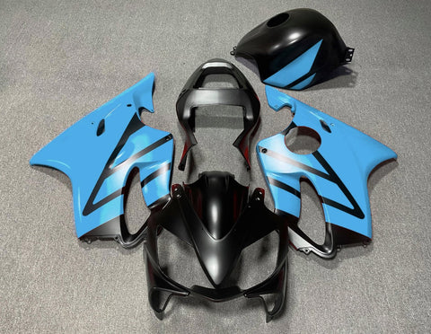 Honda CBR600F4i (2001-2003) Matte Black & Light Blue Fairings