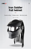 Matte Black Predator HNJ Motorcycle Helmet - KingsMotorcycleFairings.com
