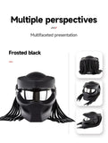 Matte Black Predator HNJ Motorcycle Helmet - KingsMotorcycleFairings.com