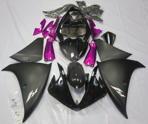 Yamaha YZF-R1 (2012-2014) Black, Matte Black & Pink Fairings