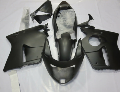 Matte Black Fairing Kit for a 1996, 1997, 1998, 1999, 2000, 2001, 2002, 2003, 2004, 2005, 2006 & 2007 Honda CBR1100XX Super Blackbird motorcycle.