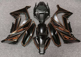 Fairing kit for a Kawasaki Ninja ZX10R (2011-2015) Matte Black & Orange