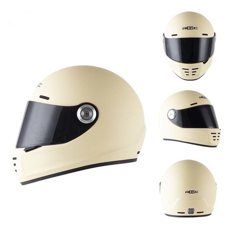 color motorcycle helmet Matte Cream Motorcycle Helmet