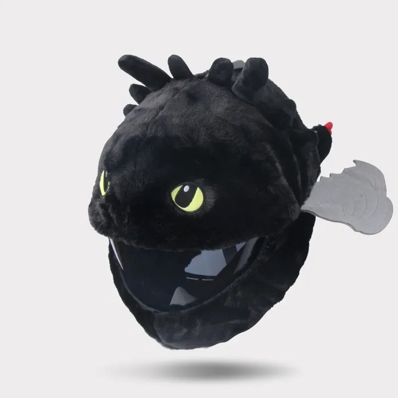 Black Dragon Cartoon Motorcycle Helmet Cover Black Dragon Cartoon Motorcycle Helmet Cover