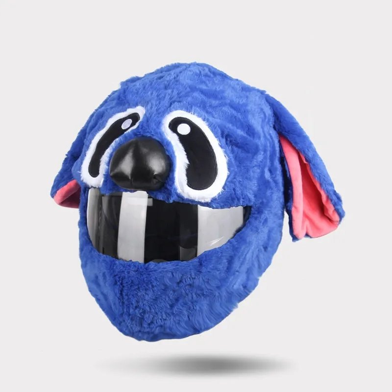 funny helmets motorcycle Motorcycle Helmet Cover | Blue Dog Cartoon