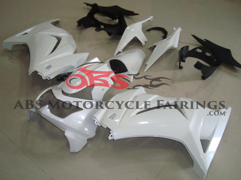 Kawasaki Ninja 250R (2008-2013) White Fairings