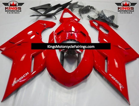 Ducati 1098 (2007-2012) Red, Black & Silver Fairings