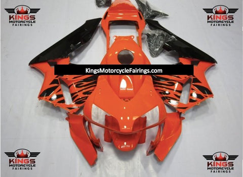 Honda CBR600RR (2003-2004) Orange & Black Tribal Fairings