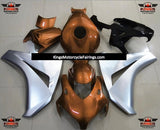 Brown and Silver Fairing Kit for a 2008, 2009, 2010 & 2011 Honda CBR1000RR motorcycle