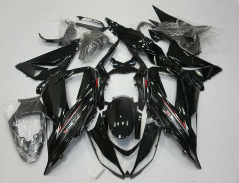 Fairing kit for a Kawasaki ZX6R 636 (2013-2018) Black, Silver & Red