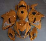 Orange and Chrome Fairing Kit for a 2008, 2009, 2010, 2011, 2012, 2013, 2014, 2015, 2016, 2017, 2018 & 2019 Suzuki GSX-R1300 Hayabusa motorcycle