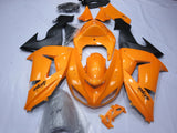 Orange and Matte Black Fairing Kit for a 2006 & 2007 Kawasaki ZX-10R motorcycle