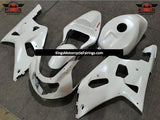 Pearl White and Red Fairing Kit for a 2000, 2001, 2002 & 2003 Suzuki GSX-R750 motorcycle