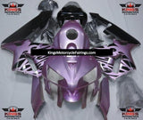 Purple and Black Tribal Fairing Kit for a 2005 and 2006 Honda CBR600RR motorcycle
