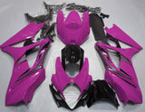 Pink, Silver and Black Fairing Kit for a 2007 & 2008 Suzuki GSX-R1000 motorcycle