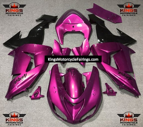 Fairing Kit For A Kawasaki ZX10R (2006-2007) Pink & Black