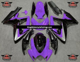Purple, Gray and Black Fairing Kit for a 2006 & 2007 Suzuki GSX-R750 motorcycle
