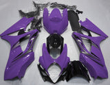 Purple, Silver and Black Fairing Kit for a 2007 & 2008 Suzuki GSX-R1000 motorcycle