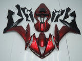 Candy Red, Matte Black and White Fairing Kit for a 2004, 2005 & 2006 Yamaha YZF-R1 motorcycle