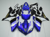 Blue, White, Black, Silver and Gold Fairing Kit for a 2007 & 2008 Yamaha YZF-R1 motorcycle